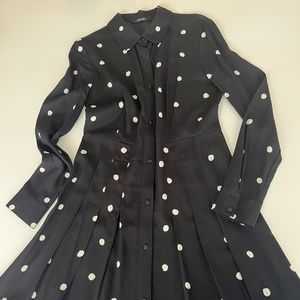 & Other Stories Polkadot pleated dress